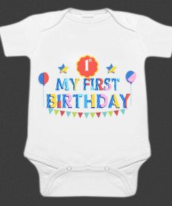 Personalized First Birthday Romper onesies, bodysuits, custom baby clothes online India