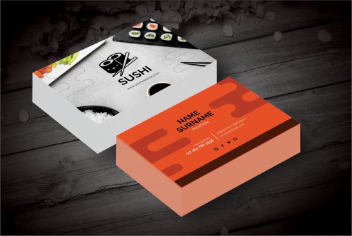 Sushi Business Card Online