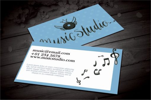 Custom Printed Music Cards