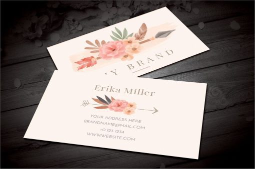 Customize Floral Business Card