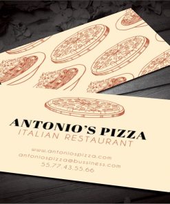Restaurant and Food Visiting Card
