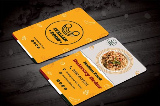 Food Delivery Service Cards