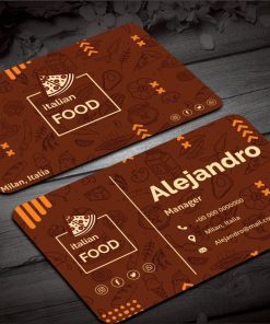 Food Restaurant Card