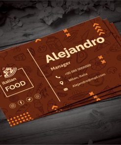Food Restaurant Card Design