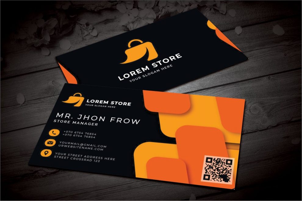 Personalize Retail Store Business Card Design Templates