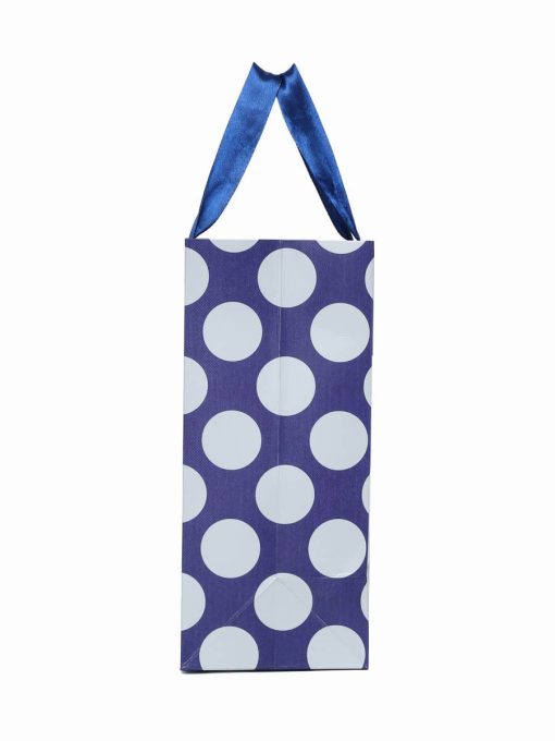 Buy Blue Polka Dot Printed Bags