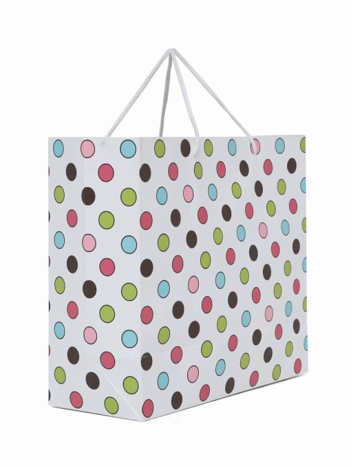 Colorful Polka Dot Print Paper Bag