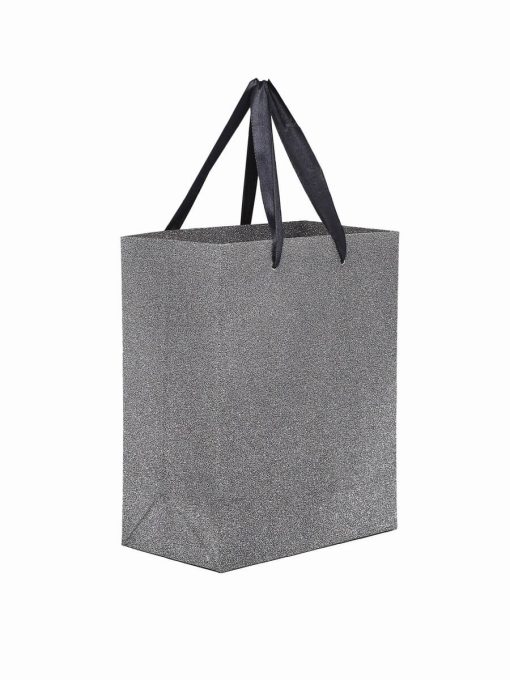 Paper Bag with Handle in Grey Color