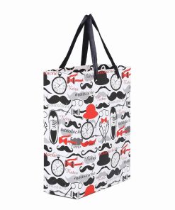 Mustache Bow Tie Hat Shopping Bag