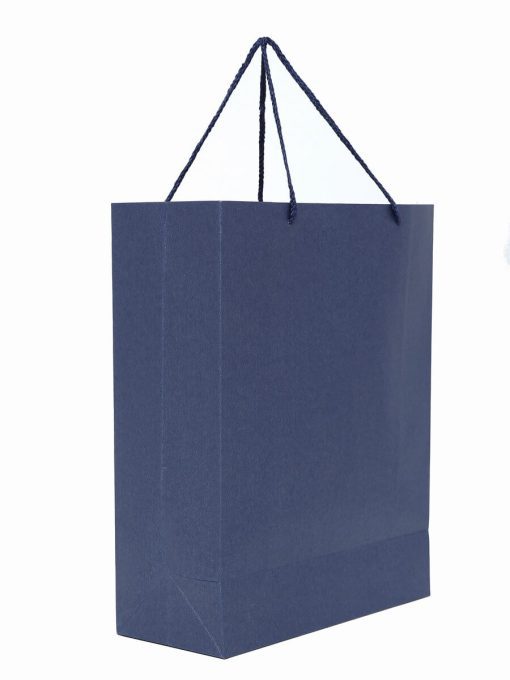 Navy Blue Texture Paper Bag