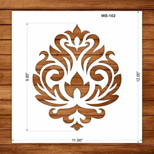 Wall Stencil for Damask Pattern