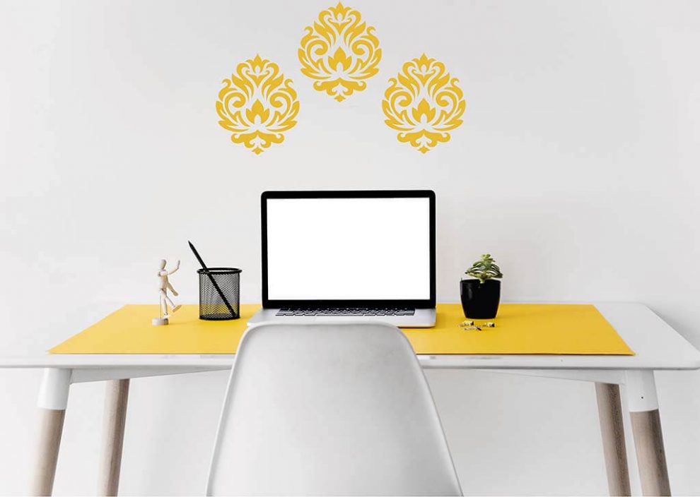 Buy Large Wall Stencil for Damask Pattern Online
