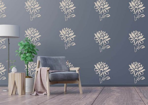 Best Floral Wall Stencil