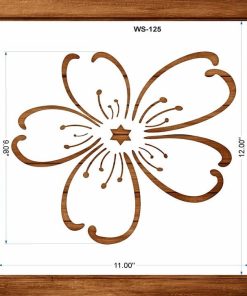 Large Flower Stencils for Wall Decor