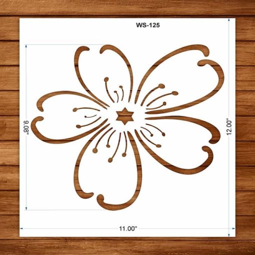 Large Flower Stencils for Wall Decor