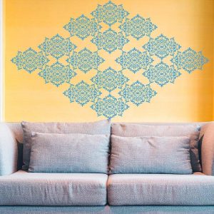 Damask Paint Stencils for Walls