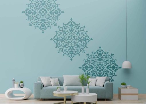 Floral Patterns Reusable Wall Stencil
