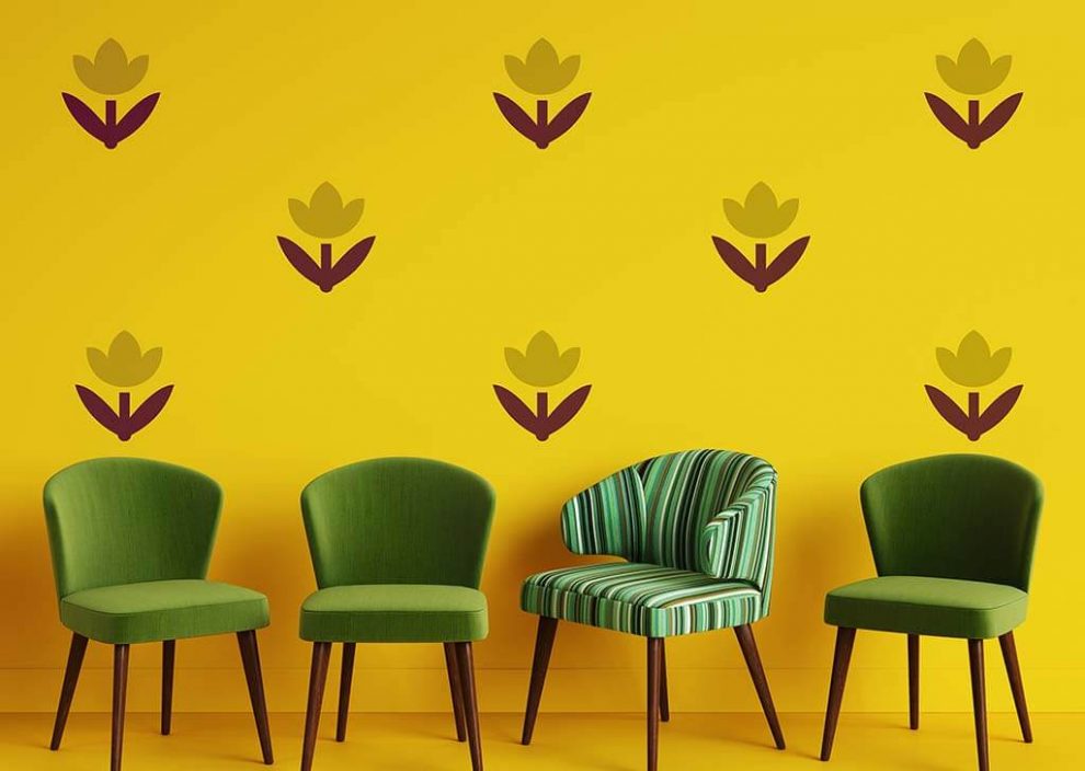Buy Reusable Leaf Wall Painting Stencils Online India