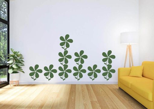 Leaf Pattern Reusable DIY Wall Stencil