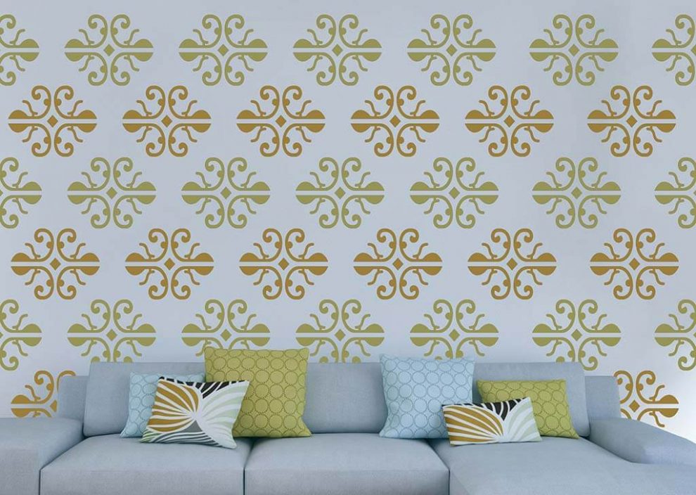 Leaf Paint Stencils for Walls Large Leaf Wall Stencil