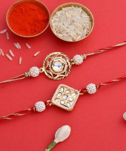 Beautiful pearl rakhi