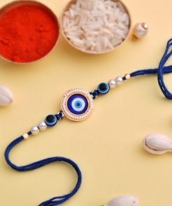 Buy evil eye rakhi Design with roli chawal
